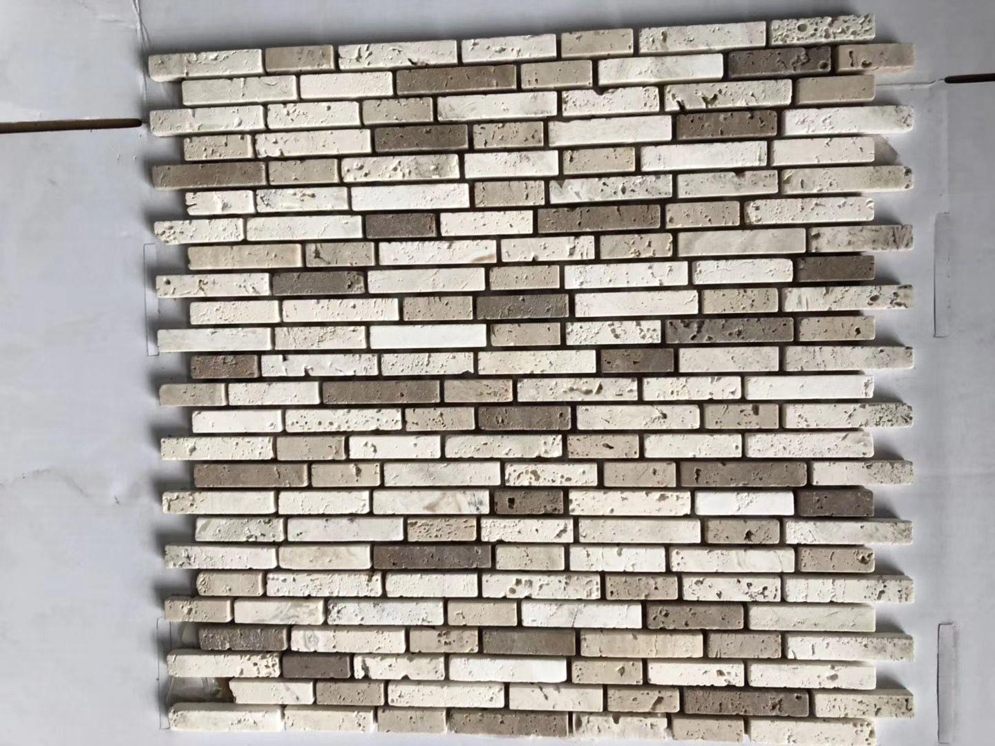 travertino strip mosaic tile travertino strip mosaic tile