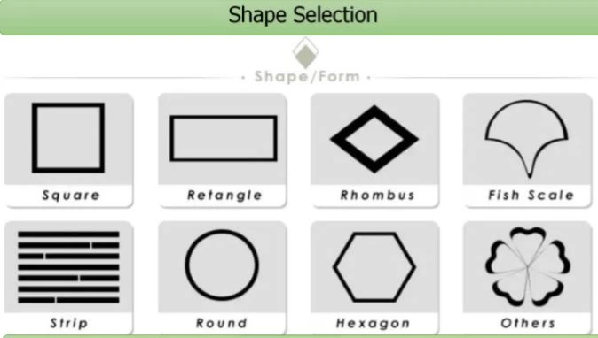 Various shapes Various shapes
