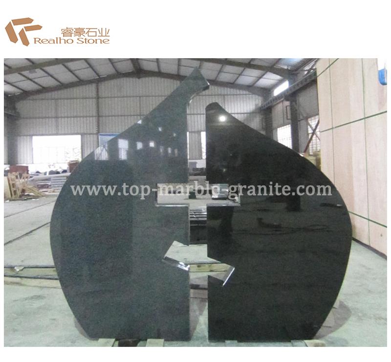 Black tombstone with special design Black tombstone with special design