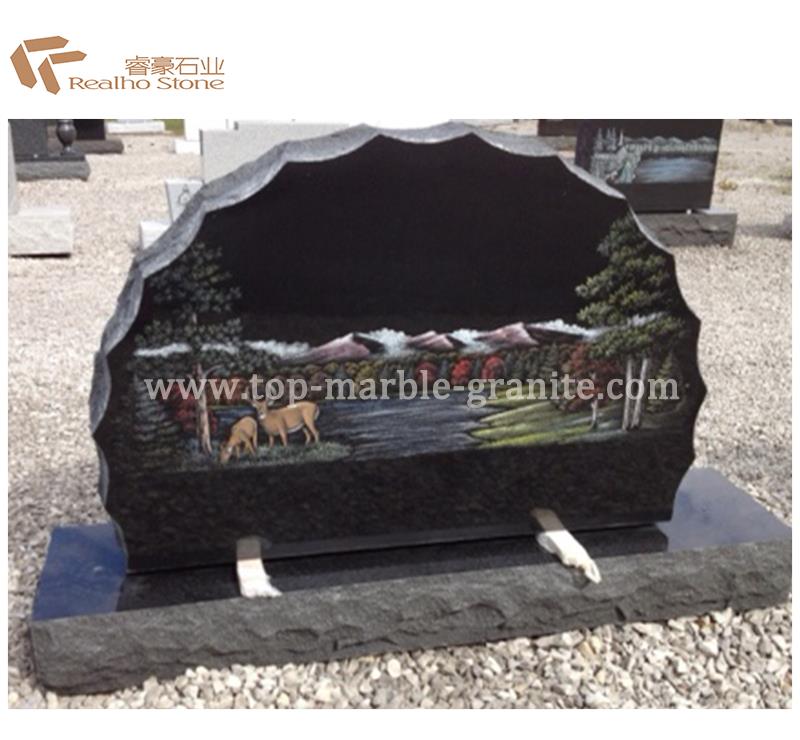 Black tombstone with shadow finsh Black tombstone with shadow finsh
