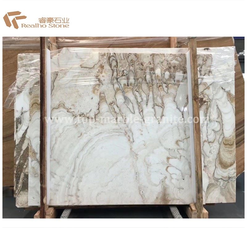 White Travertine Slab