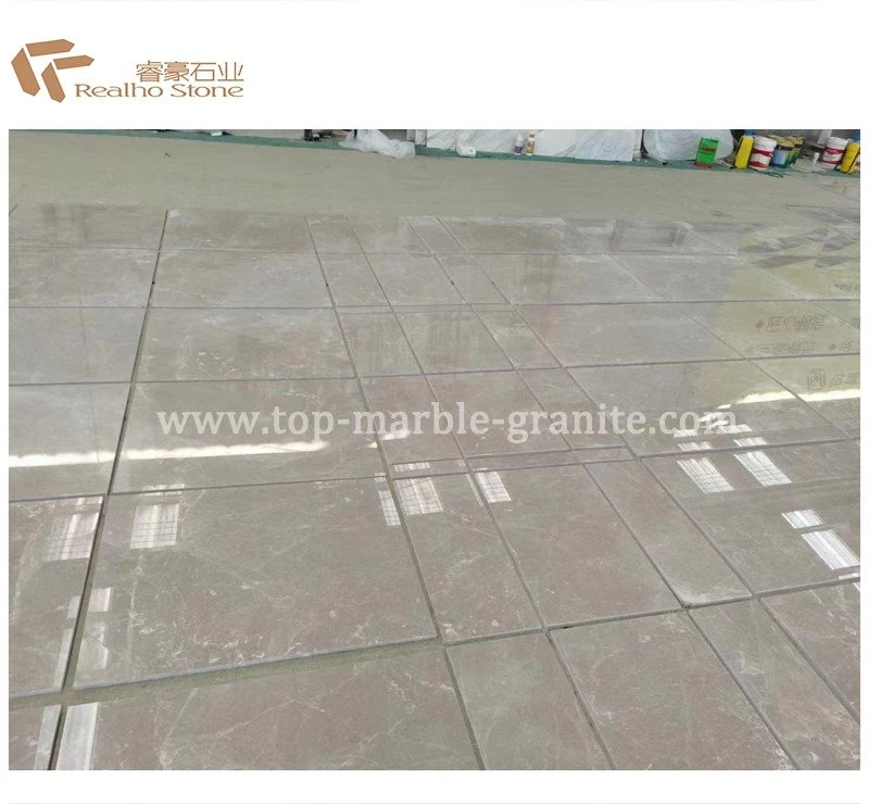 light grey marble floor tiles