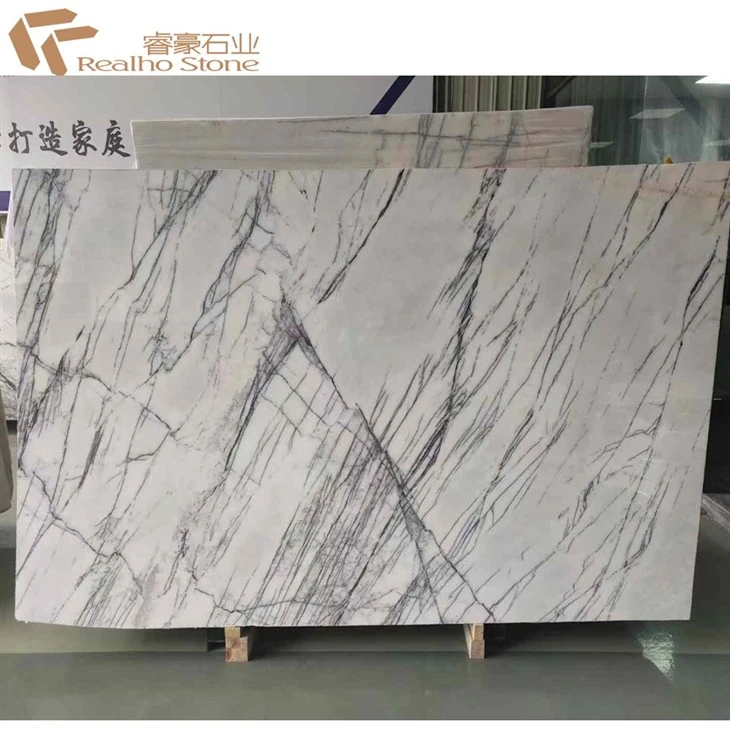 China Lilac White Marble Slab