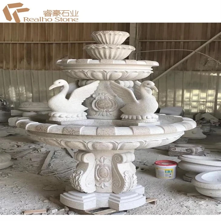 Grey Granite Sculpture Water Fountation