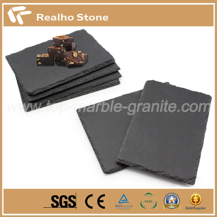 Rectangular Shaped Slate Dinner Coasters