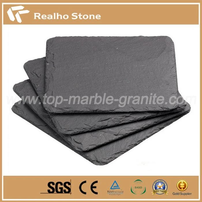 Rectangular Shaped Slate Dinner Coasters
