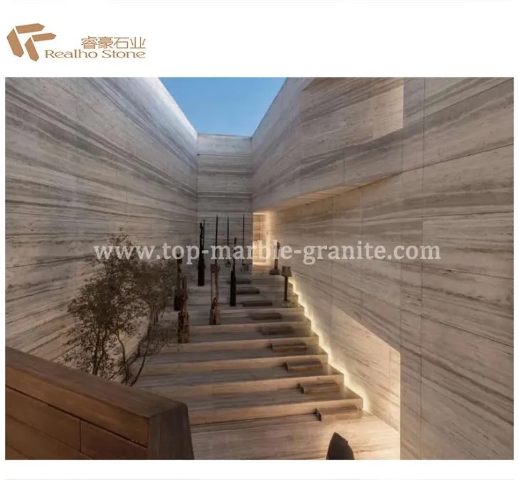 Italian Silver Grey Travertine Slabs