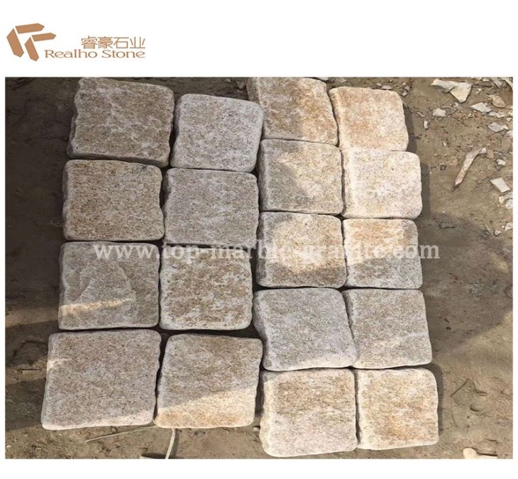 G682 tumbled cubic stone