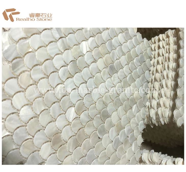 Fan Shell Mosaic Bathroom Tiles