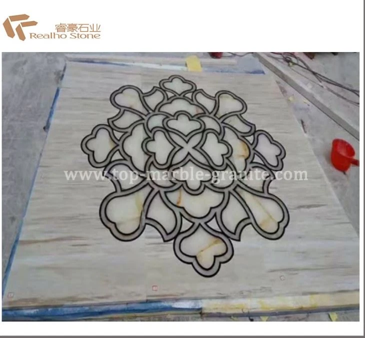 white agate injet medallion