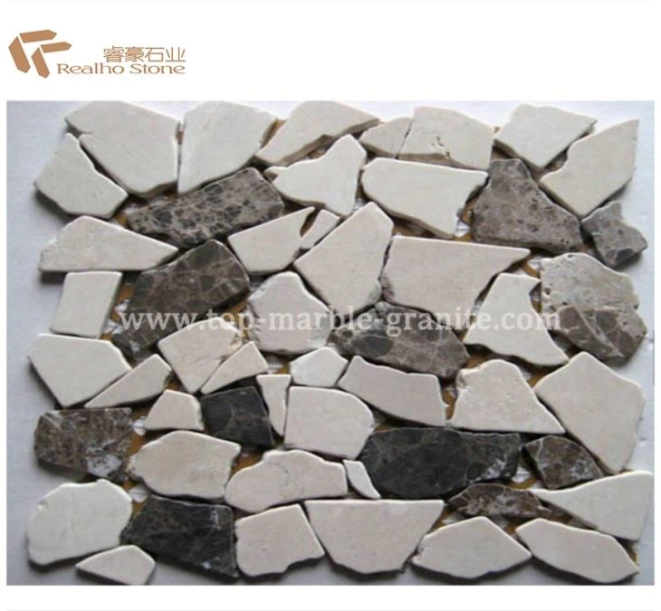 beige and brown marble mosaic tile