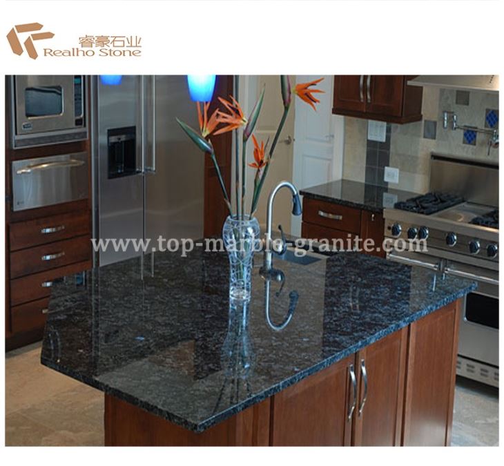 Volga blue granite countertop