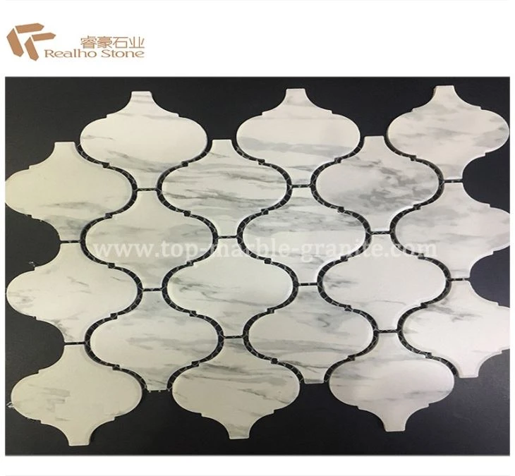 Carrara white mosaic tile