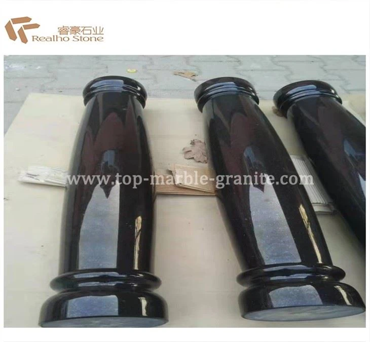 black granite balustrade