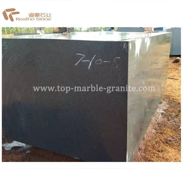 black granite blocks