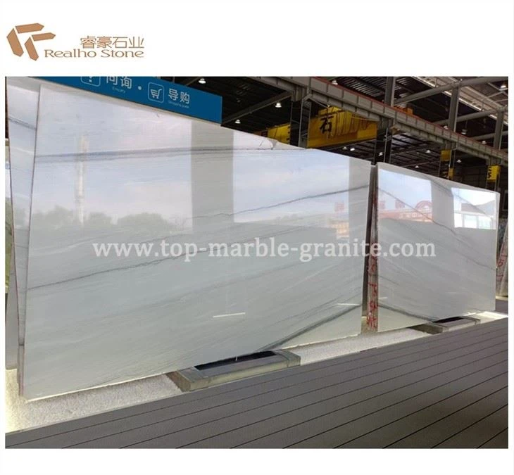 White And Gray Marble Slab