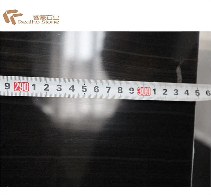 Black Wooden Marble Slab Polished