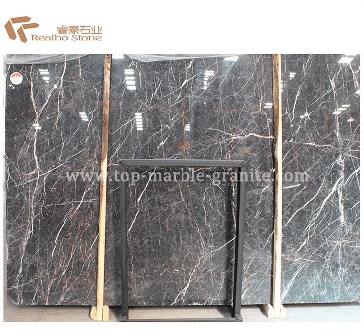 Brown Gold Marble Slab Polished Imperial Brown Gold Marble