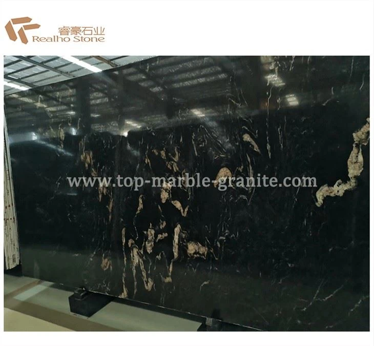 Black Cosmic Granite Slab Polished