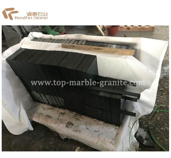 black granite paving tiles