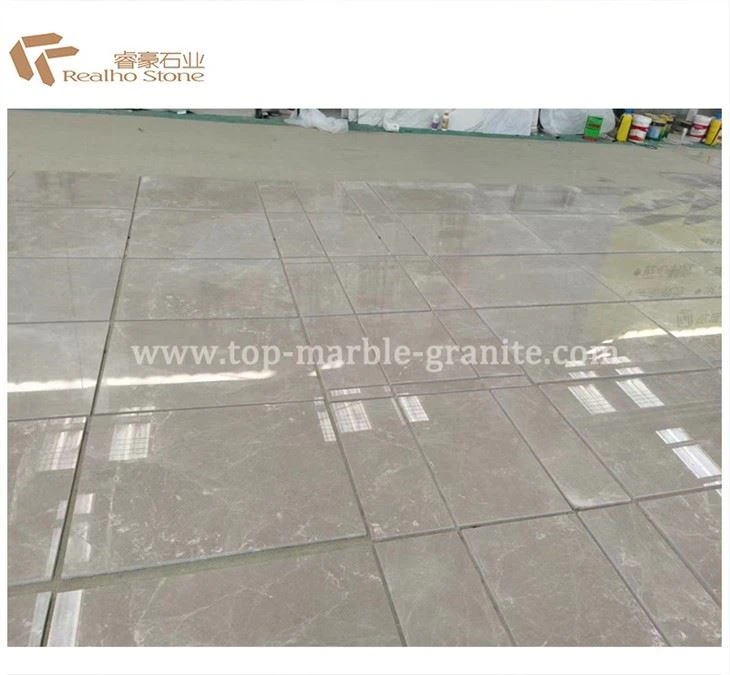 light grey marble floor tiles