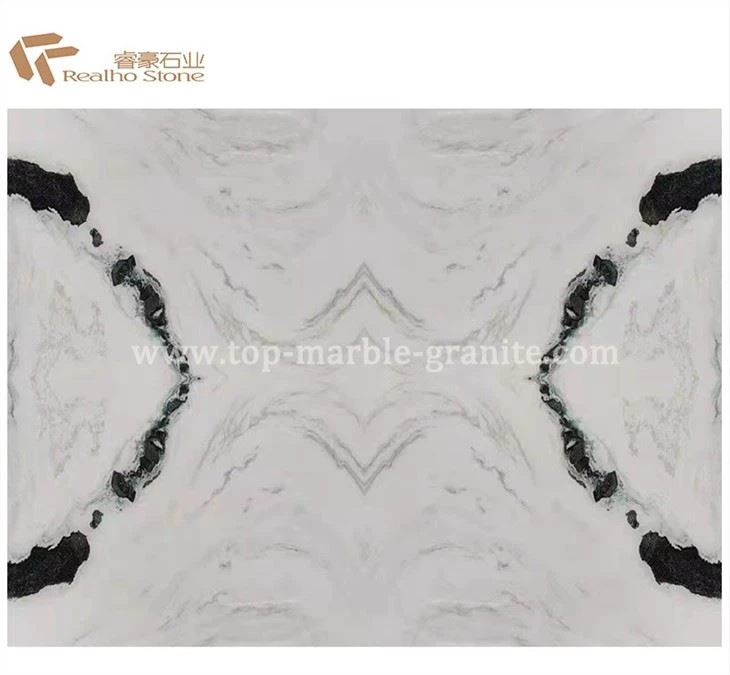 panda white marble bookmatch