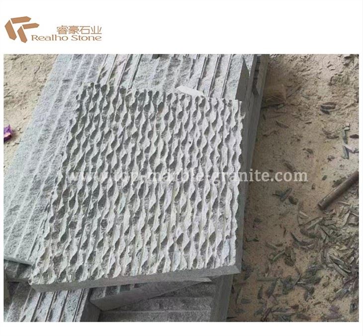 Slate tile with water wave finish